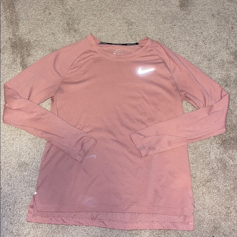pink long sleeve tee - Picture 2 of 2